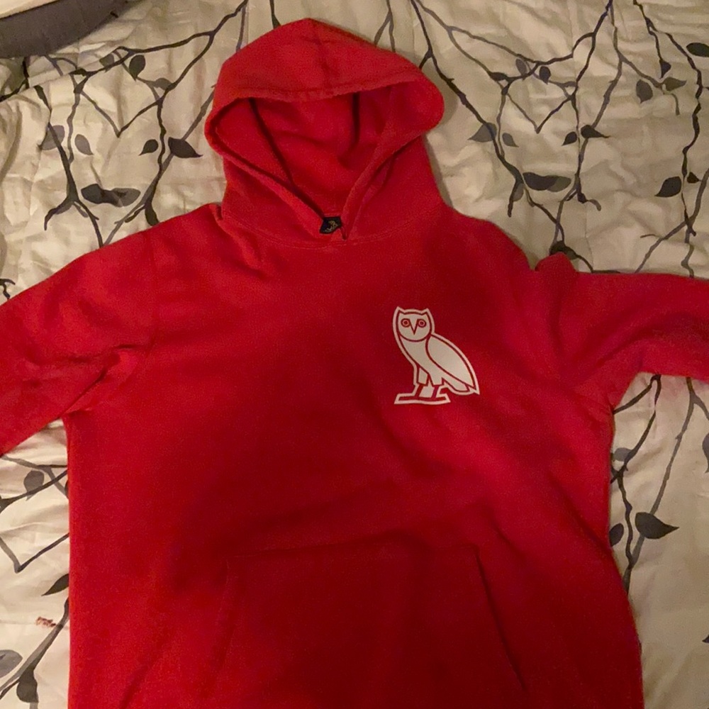 Red OVO owl hoodie bought in Vancouver BC